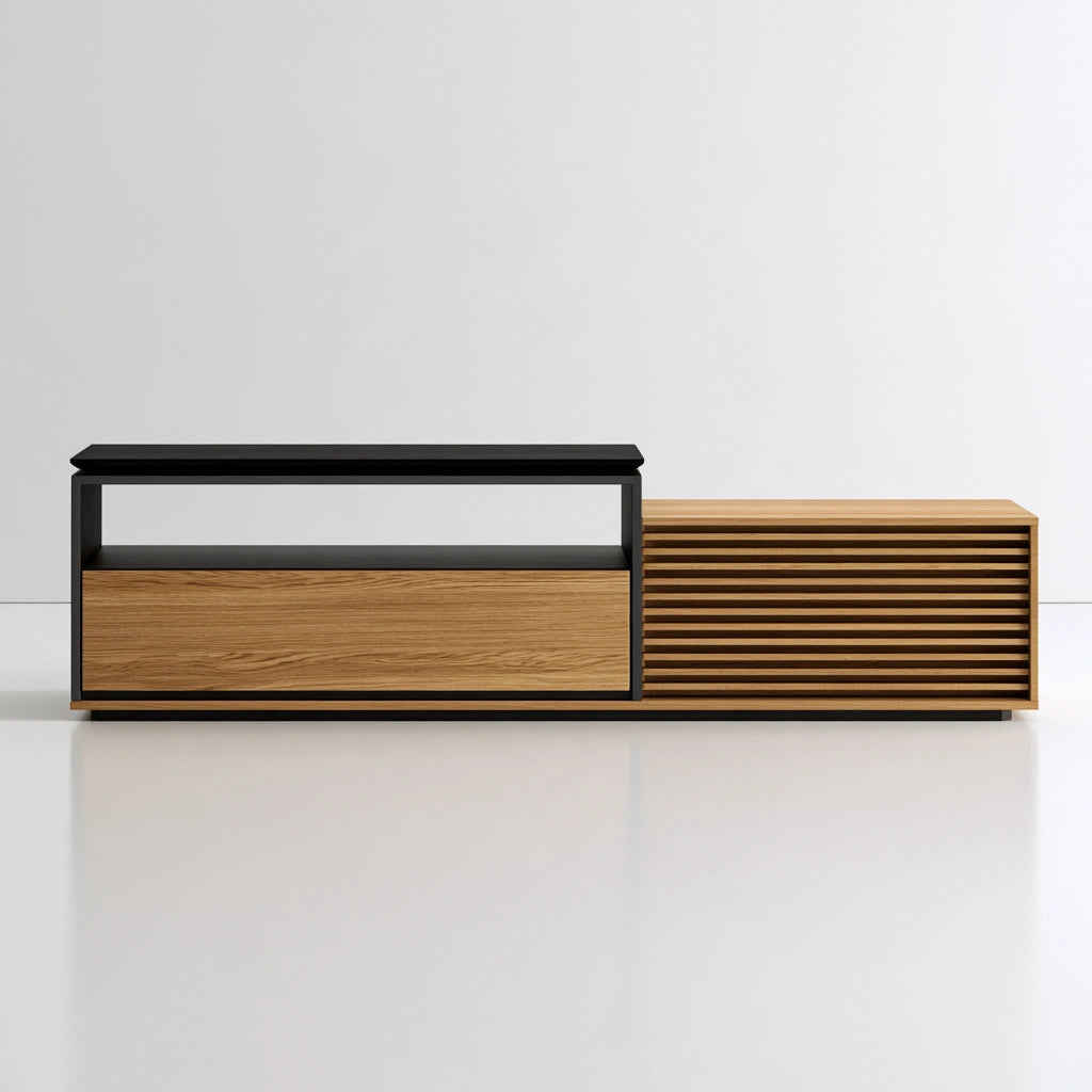 Moderner TV-Schrank, Farbe: grau